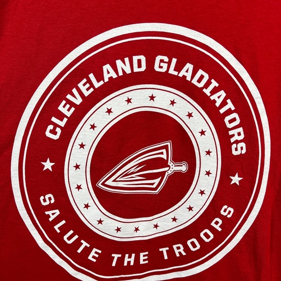 Cleveland gladiators xfl arena football SGA salute the troops Tshirt adult XL - Picture 4 of 10